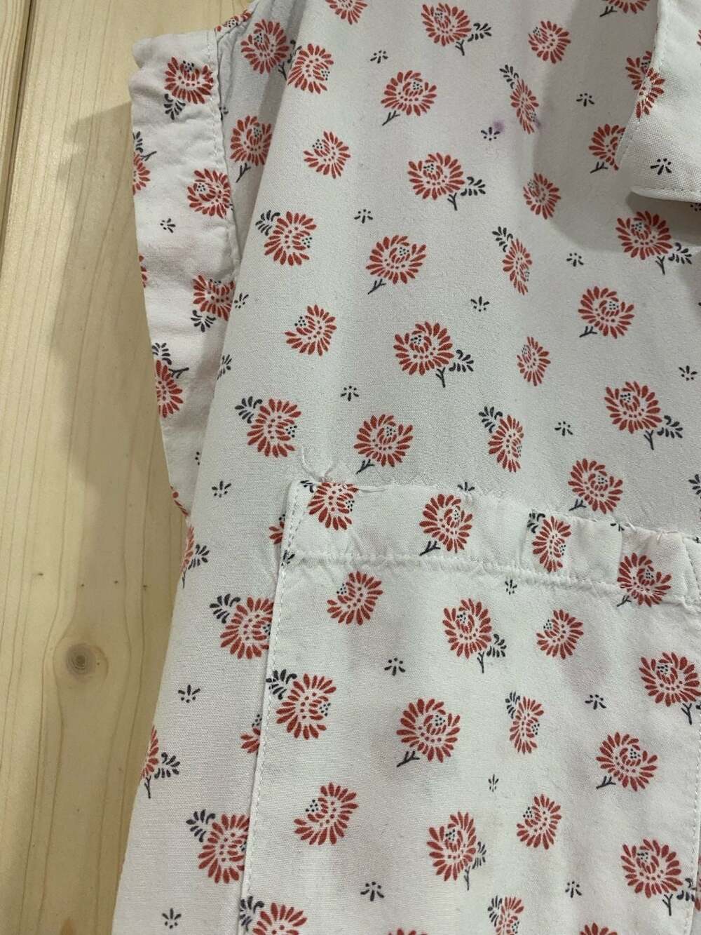 JACHS Girlfriend New York Women's Floral Print Short Sleeve Button Down Blouse X - Picture 4 of 8